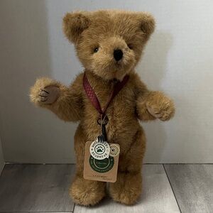 Boyds Bears Brown Teddy with Red Ribbon